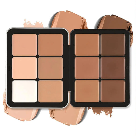 12 Colors Concealer Palette, Natural Facial Contouring Makeup Palette, Long Lasting Concealer Cream, Facial Detailing Makeup Tool, Summer Makeup Gift, Makeup Beauty Cosmetics